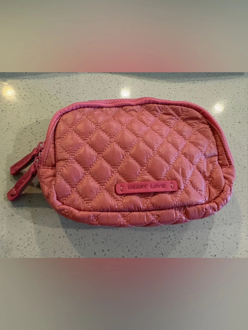 Quilted Pink belt bag fanny pack bum bag